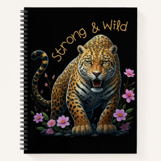 Strong & Wild Jaguar Soul Spiral Notebook Notizbuch