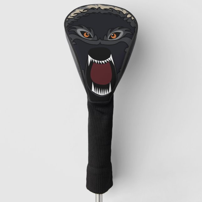 Strong Wolf Golf Headcover (Vorderseite)