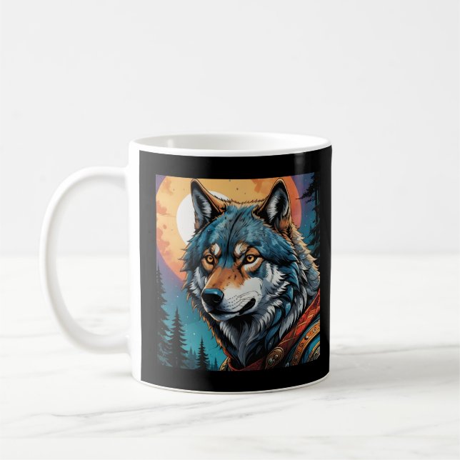 Strong Wolf Hoodie Kaffeetasse (Links)