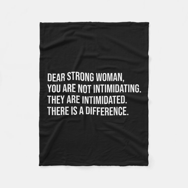 Strong Woman Pro Choice Feminist Fleecedecke (Vorderseite)