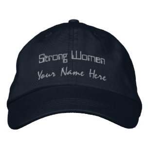 Strong Women Personalisiert Navy-Hat Stilvolle Wom Bestickte Baseballkappe