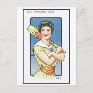 Strong Women Serie #1: Sportliche Mädchen Vintage Postkarte