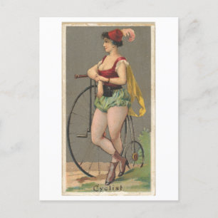 Strong Women Series #16: Cyclist Vintag Postkarte