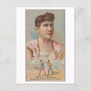 Strong Women Series #27: Hattie Stewart Vintage Postkarte