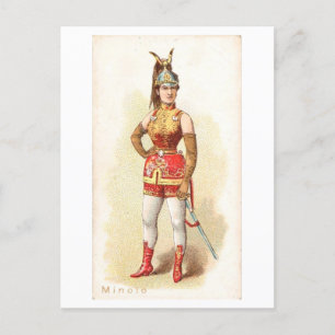 Strong Women Series #34: Soldatin Vintage Postkarte