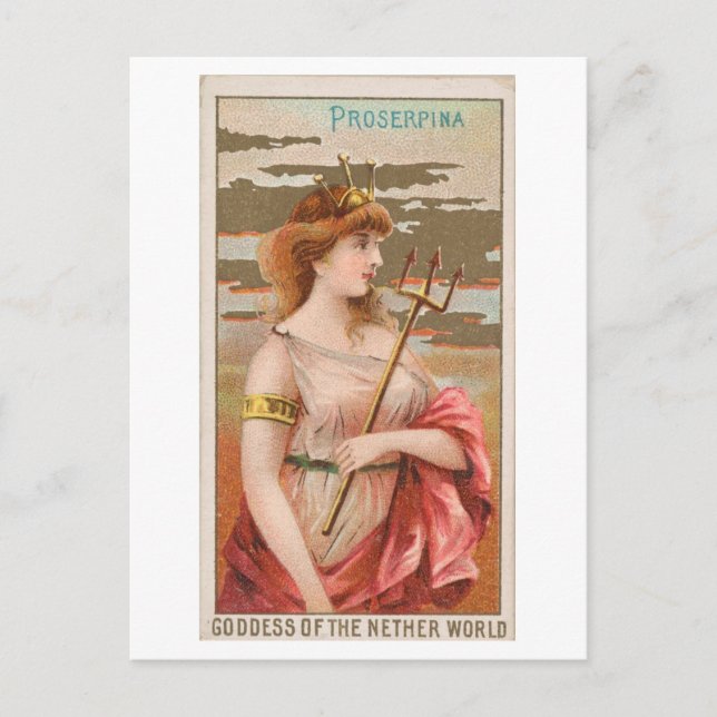 Strong Women Series #53: Proserpina Vintag Postkarte (Vorderseite)