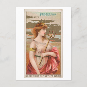 Strong Women Series #53: Proserpina Vintage Postkarte