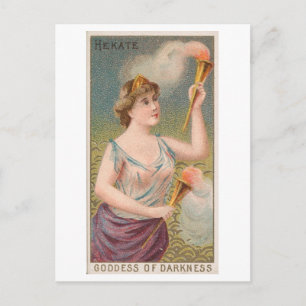 Strong Women Series #58: Hekate Dunkelheit Vintage Postkarte