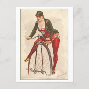 Strong Women Series #60: Cycling Vintag Postkarte