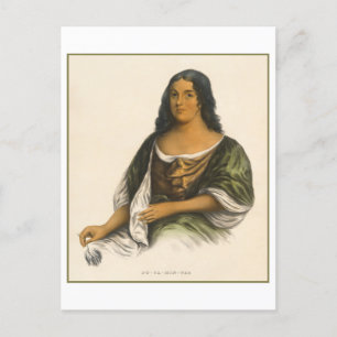 Strong Women Series #62: Pocahontas Postkarte