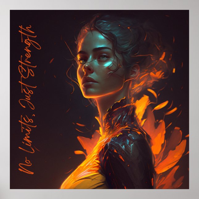 Strong women, strong world - inspirierendes Poster (Vorne)