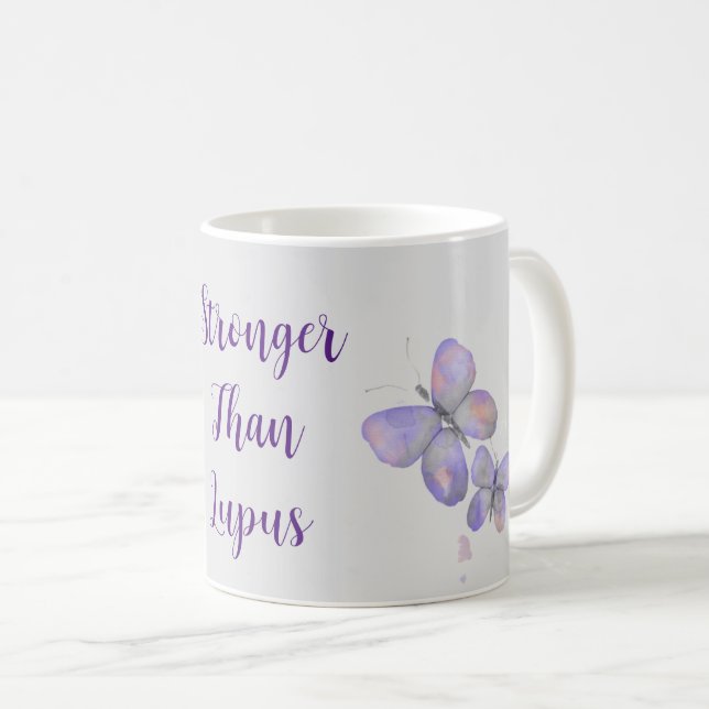 Stronger als Lupus Kaffeetasse (VorderseiteRechts)