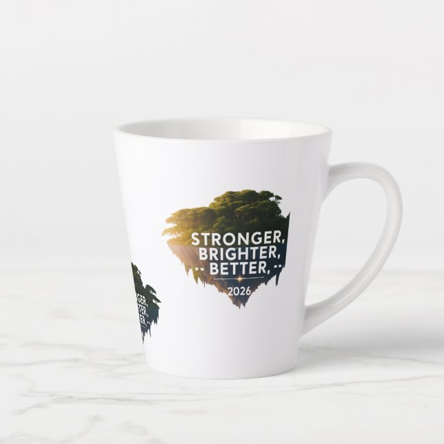 Stronger Brighter Better 2026 | Serene Floating Milchtasse (Rechts)
