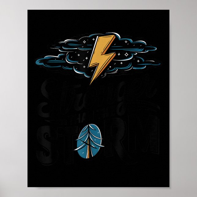 Stronger Than The Motivational Insrational Sitive  Poster (Vorne)