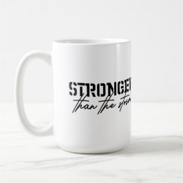 Stronger than the storm, faith inspired  kaffeetasse