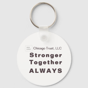 Stronger Together Business Logo Schlüsselanhänger
