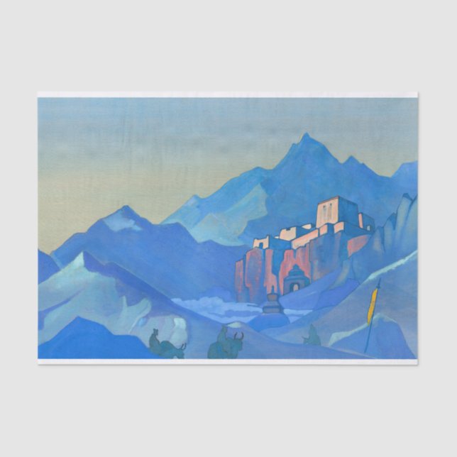 Stronghold of the Spirit von Nicholas Roerich Seidenpapier (Vorderseite)