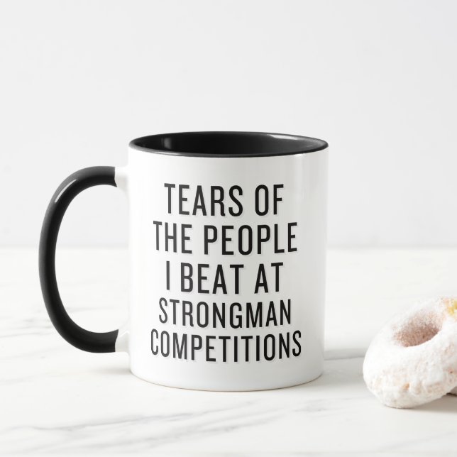 Strongman Competitions Funny Tasse (Mit Donut)