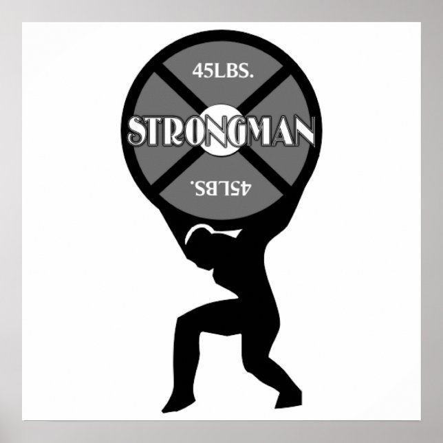 Strongman Weightlifter Poster (Vorne)
