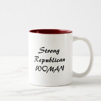 StrongRepublicanWOMAN Zweifarbige Tasse