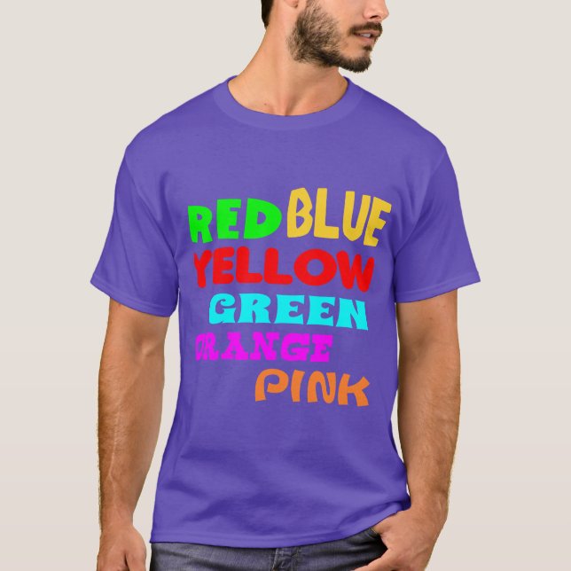 Stroop Effekt, las die Farben T-Shirt (Vorderseite)