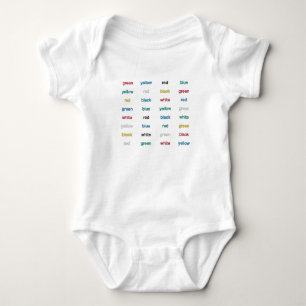 Stroop Test English Baby Strampler