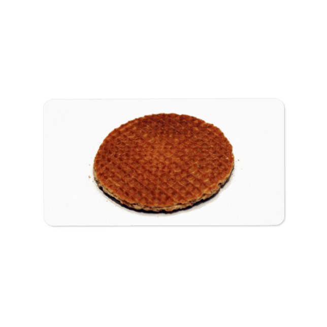 Stroopwafel Adressaufkleber (Vorne)