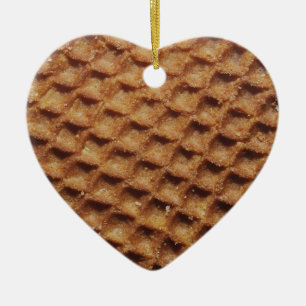 Stroopwafel Keramik Ornament