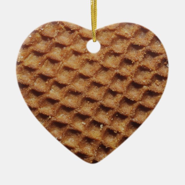 Stroopwafel Keramik Ornament (Vorne)