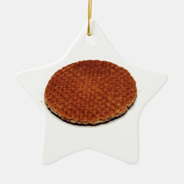 Stroopwafel Keramik Ornament (Vorne)