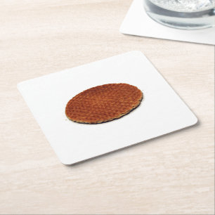 Stroopwafel Rechteckiger Pappuntersetzer