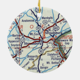 Stroudsburg PA Keramik Ornament