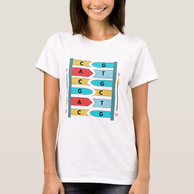 Structure of DNA Molecule , Biology Science Gift  T-Shirt (Vorderseite)