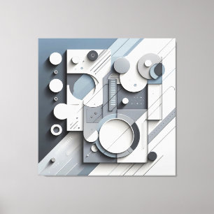 Structured Dimensional Flow Leinwanddruck