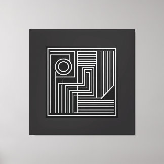 Structured Orbit Lines Leinwanddruck