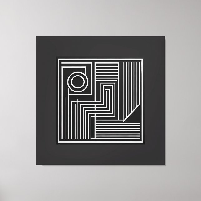 Structured Orbit Lines Leinwanddruck (Vorderseite)