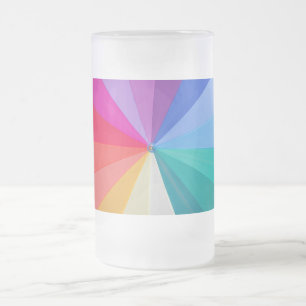 Strudel aus Farben mattierte 16 oz  klassische Tas Mattglas Bierglas
