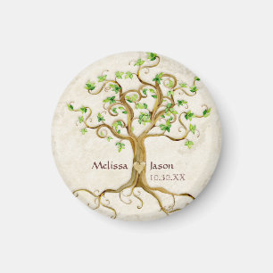 Strudel-Baum-laden Wurzeln Antiqued Magnet