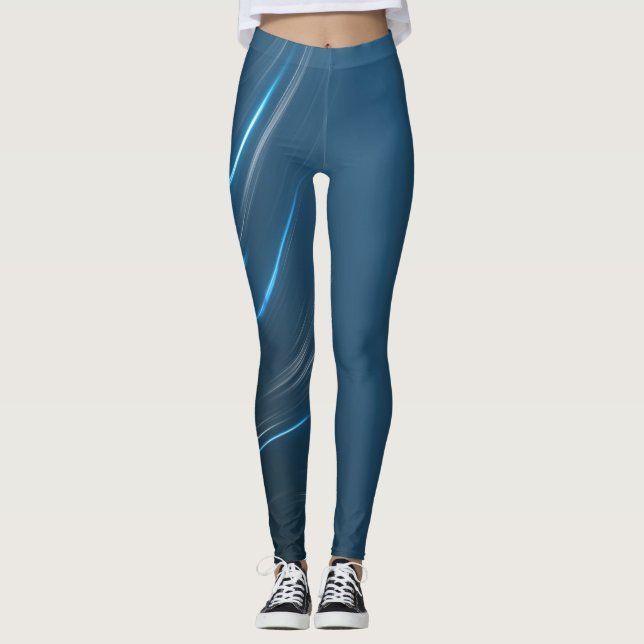 Strudel-Blues Leggings (Vorderseite)