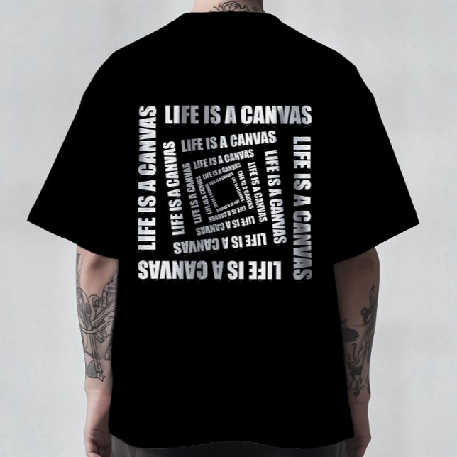 Strudel der Kreativität - Das Leben ist eine Leinw T-Shirt (Von Creator hochgeladen)