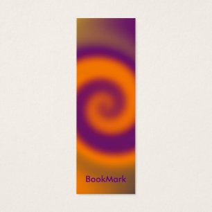 Strudel orange lila Lesezeichen