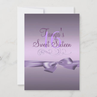 Strudel u. Bogen-lila Geburtstag laden ein Einladung