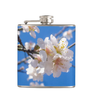 Struktur der Blume, benutzerdefinierter Monogramm- Flachmann