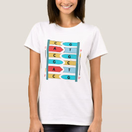 Struktur der DNA-Molekül, Biologie-Wissenschaft-Ge T-Shirt