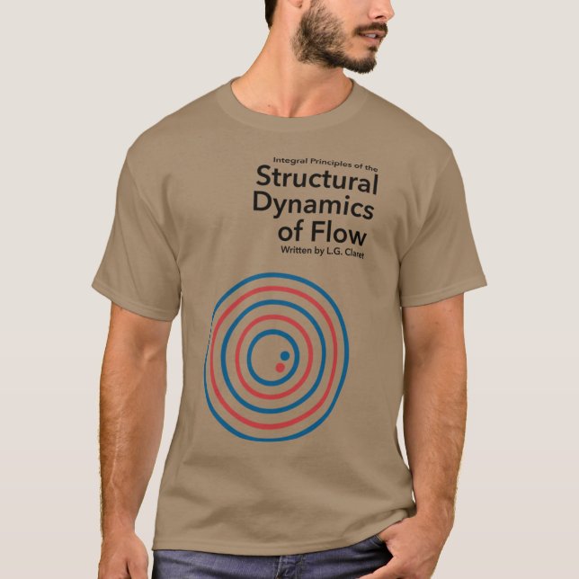 Strukturdynamik des Flusses vintage T-Shirt (Vorderseite)