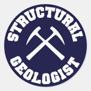 Struktureller Geologe-Aufkleber Runder Aufkleber