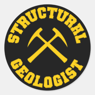 Struktureller Geologe-Aufkleber Runder Aufkleber