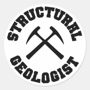 Struktureller Geologe Runder Aufkleber