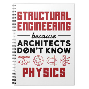 Strukturelles Engineering Sarcastic Physics Sprich Notizblock