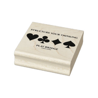Strukturieren Sie Ihre Anzug der Bridge Card zum N Gummistempel